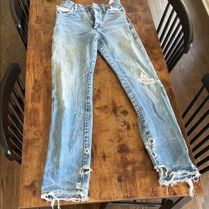 Vintage wrangler Light Blue Distressed Women’s Jeans
